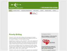 Tablet Screenshot of prioritydrilling.ie